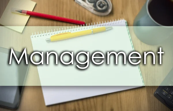 Management - affärsidé med text — Stockfoto