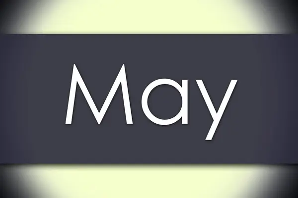 Mayo - concepto de negocio con texto —  Fotos de Stock