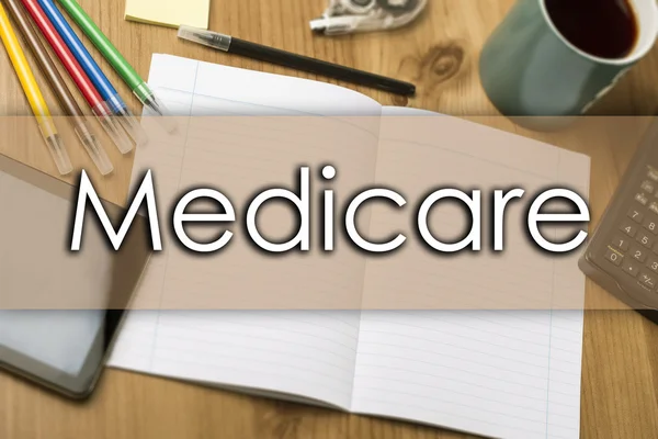 Medicare - affärsidé med text — Stockfoto