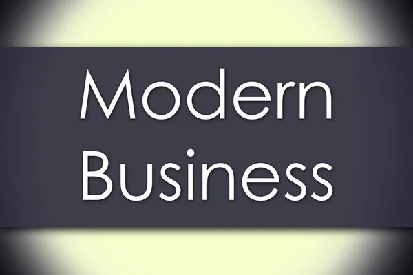 Negócio moderno - conceito de negócio com texto — Fotografia de Stock