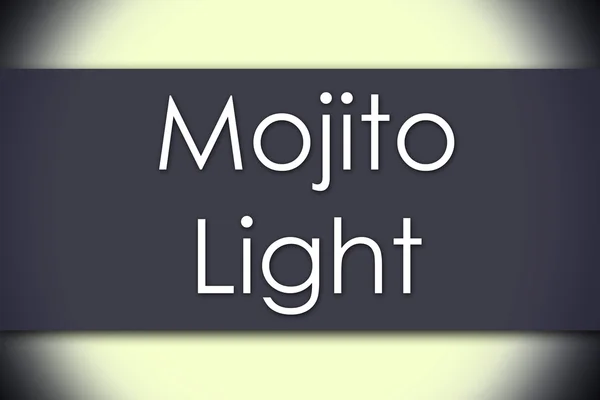 Mojito Light - konsep bisnis dengan teks — Stok Foto