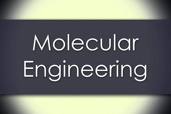분자 공학-텍스트와 비즈니스 개념 — 스톡 사진
