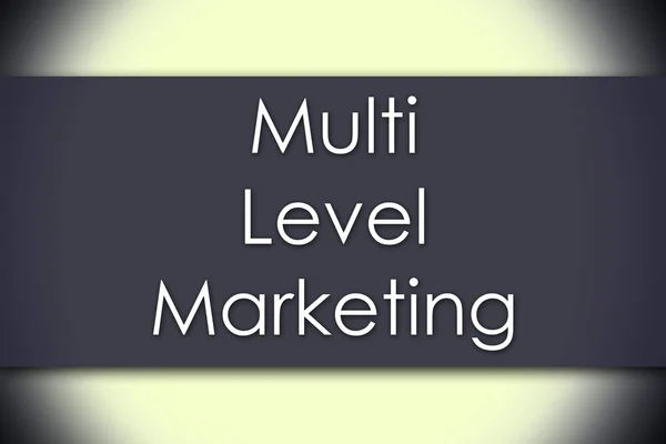 Multi Level Marketing Mlm - bedrijfsconcept met tekst — Stockfoto