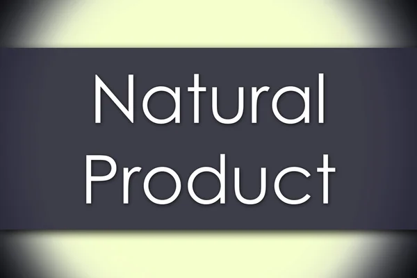 Natuurproduct - bedrijfsconcept met tekst — Stockfoto