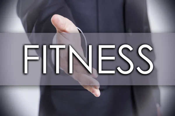 Fitness - bedrijfsconcept met tekst — Stockfoto