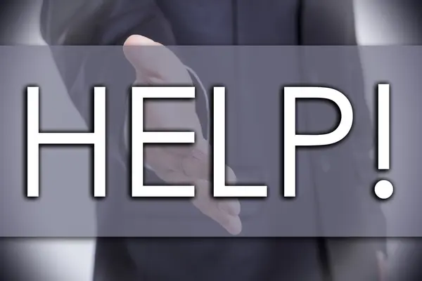 HELP! - business concept with text — Stock Photo, Image