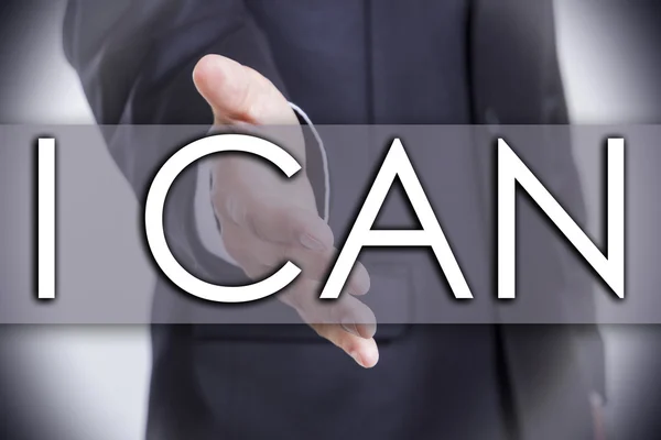 I CAN - business concept with text — Stock Photo, Image