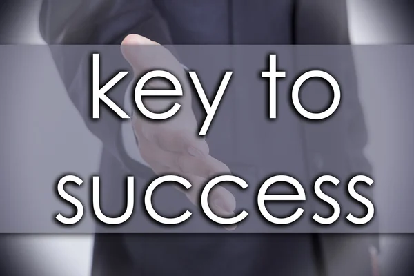 La chiave del successo - concetto di business con testo — Foto Stock