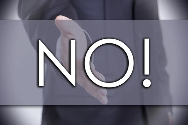 Nein! - Geschäftskonzept mit Text — Stockfoto