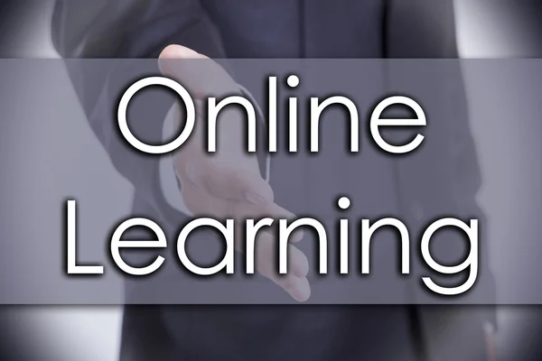 Online Learning - бизнес-концепция с текстом — стоковое фото