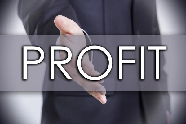 PROFIT - Concepto de negocio con texto —  Fotos de Stock