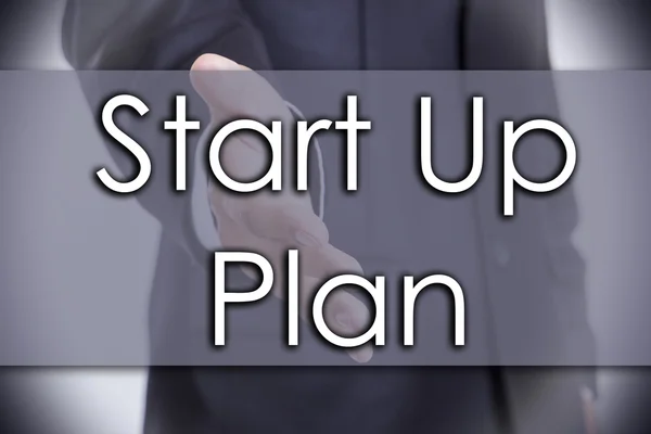 Start Up Plan - bedrijfsconcept met tekst — Stockfoto