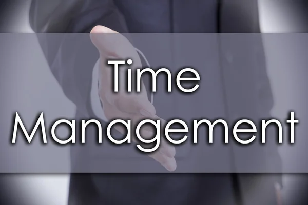 Time Management - affärsidé med text — Stockfoto