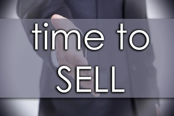 Time to SELL - konsep bisnis dengan teks — Stok Foto