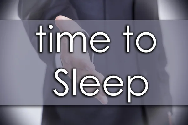 Time to Sleep - concept d'entreprise avec texte — Photo