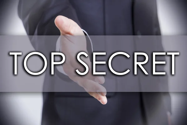 Top Secret - koncepcja biznesowa z tekstem — Zdjęcie stockowe
