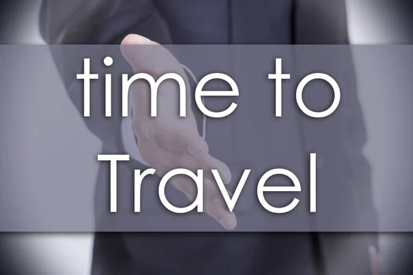 Time to Travel - business concept with text — Stock Photo, Image