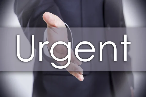 Urgent - business concept with text — Stock Photo, Image