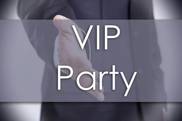 VIP Party - affärsidé med text — Stockfoto