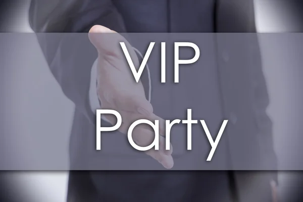 VIP Party - koncepcja biznesowa z tekstem — Zdjęcie stockowe