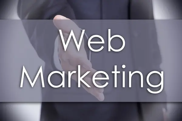 Marketing Web - concepto de negocio con texto — Foto de Stock