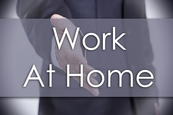 Εργασία στο σπίτι - επιχειρηματική ιδέα με το κείμενο — Φωτογραφία Αρχείου