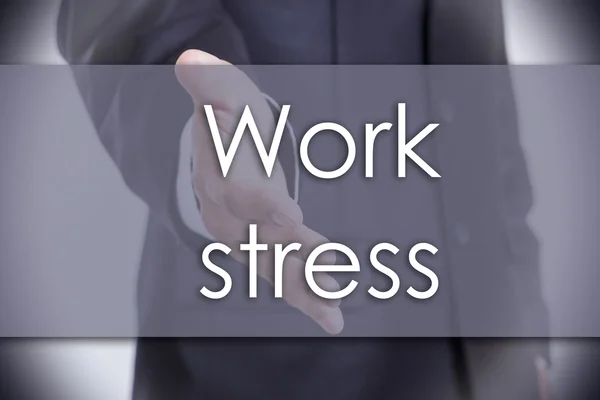 仕事のストレス - テキストのビジネス コンセプト — ストック写真