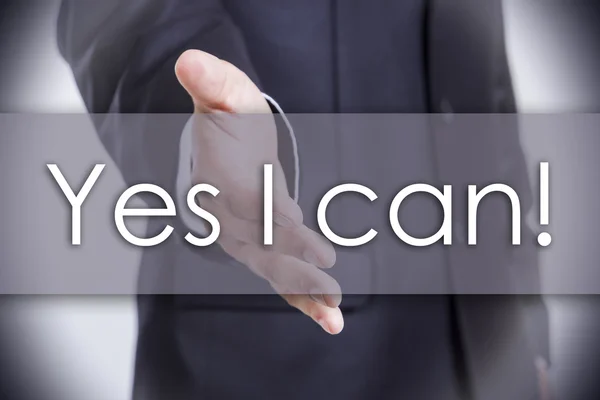 Yes I can! - business concept with text — Stock Photo, Image