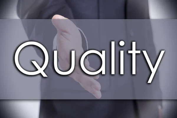 Quality - business concept with text — Stock Photo, Image