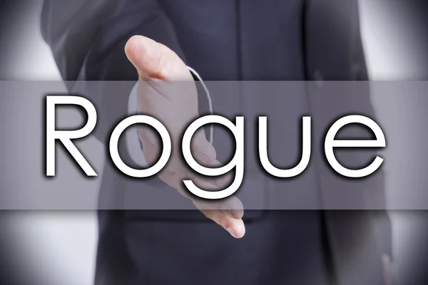 Rogue - affärsidé med text — Stockfoto