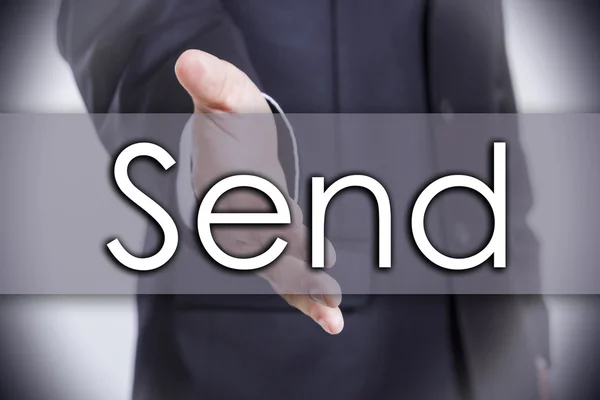 Send - affärsidé med text — Stockfoto