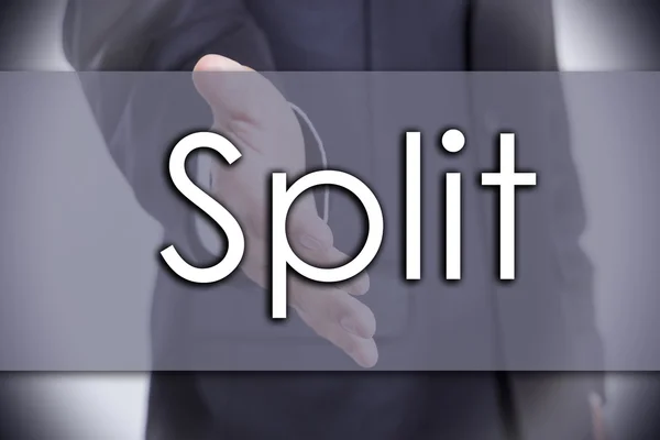 Split - Geschäftskonzept mit Text — Stockfoto