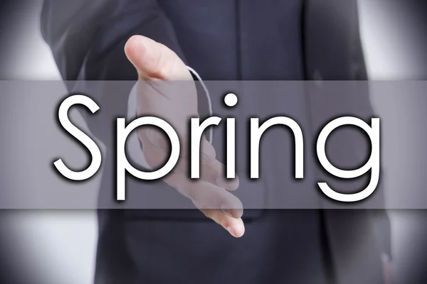 Wiosna - koncepcja biznesowa z tekstem — Zdjęcie stockowe