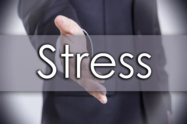 Stress - bedrijfsconcept met tekst — Stockfoto