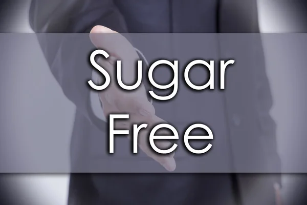 Sugar Free - бизнес-концепция с текстом — стоковое фото