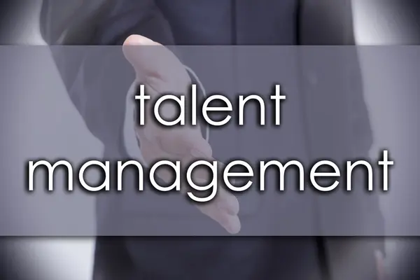 Talent management - affärsidé med text — Stockfoto