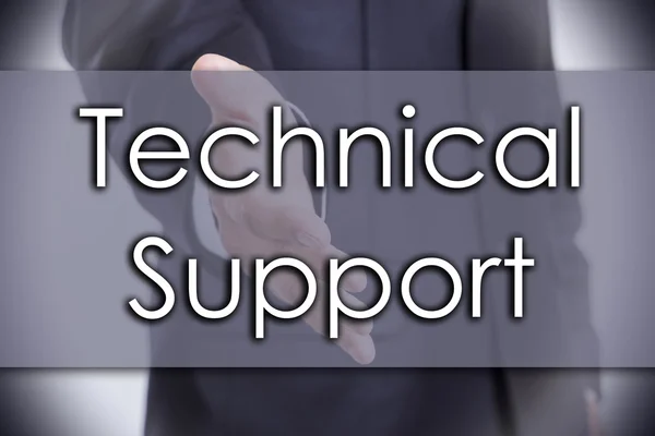 Wsparcie techniczne - koncepcja biznesowa z tekstem — Zdjęcie stockowe
