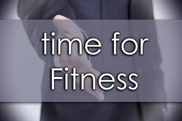 Dags för Fitness - affärsidé med text — Stockfoto