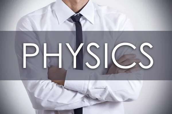 PHYSICS - Joven empresario con texto - concepto de negocio —  Fotos de Stock