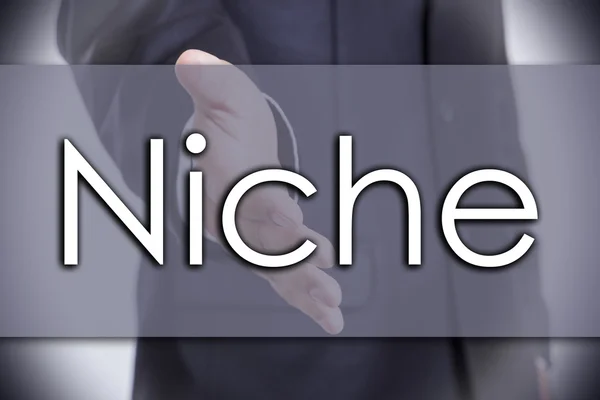 Niche - concept d'entreprise avec texte — Photo