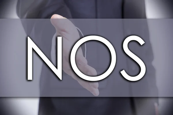 NOS - бизнес-концепция с текстом — стоковое фото