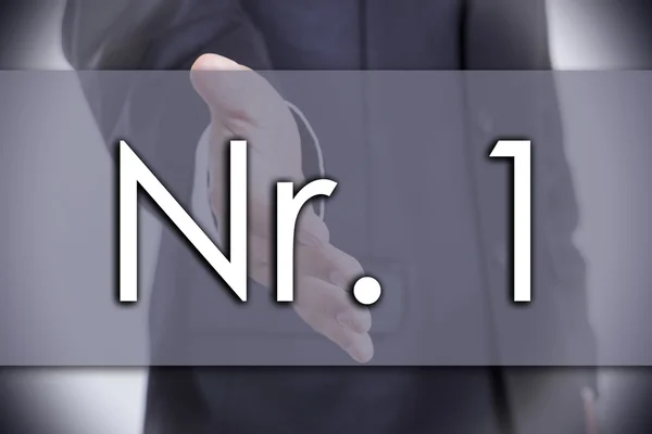 Nr. 1 - business concept with text — Stock Photo, Image