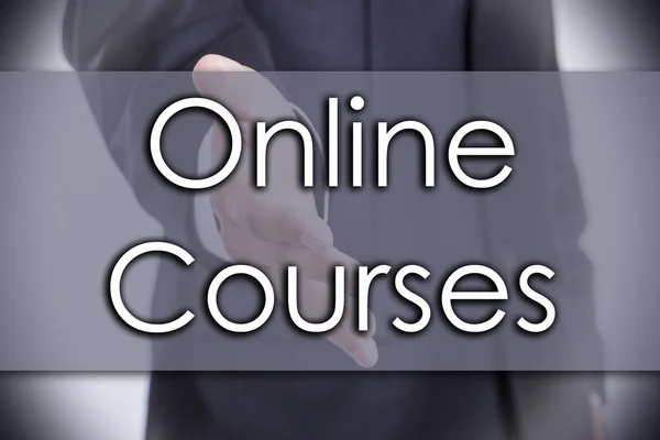 オンライン コース - テキストのビジネス コンセプト — ストック写真