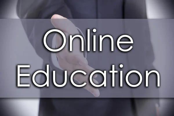 Educación en línea - concepto de negocio con texto —  Fotos de Stock