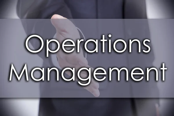 Operations Management - affärsidé med text — Stockfoto