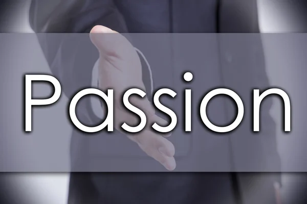 Passion - üzleti koncepció, szöveg — Stock Fotó
