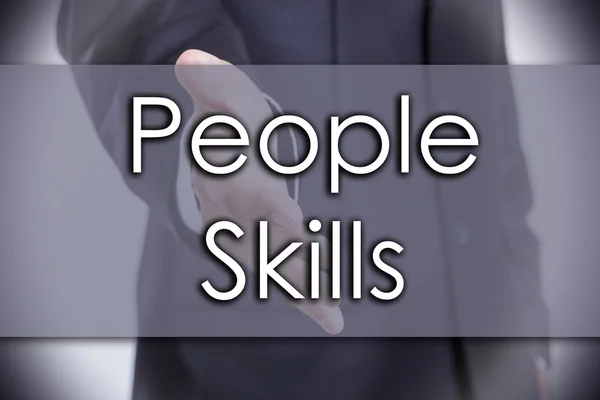 People Skills - Geschäftskonzept mit Text — Stockfoto