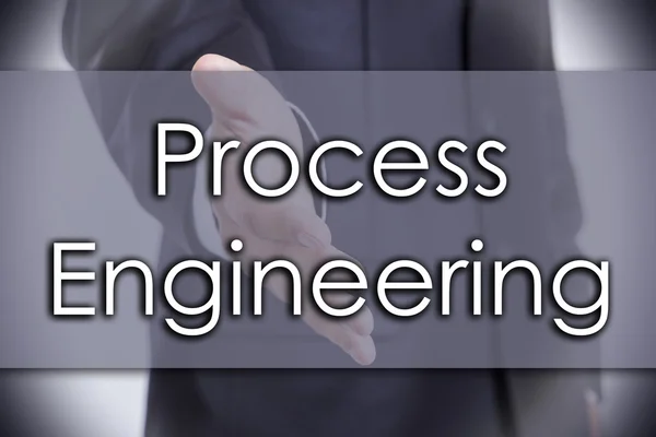 Ingénierie des processus - concept d'entreprise avec texte — Photo