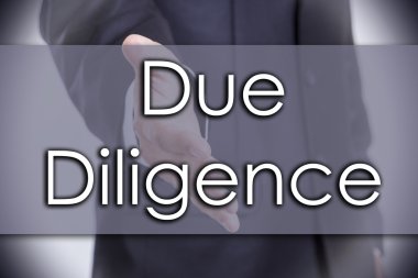 Due Diligence - business concept with text clipart