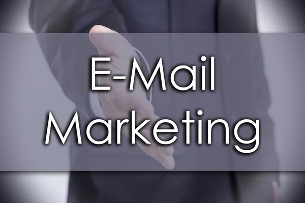 E-Mail Marketing - conceito de negócio com texto — Fotografia de Stock